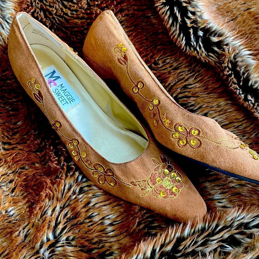 Maggie Sweet Sequined suede